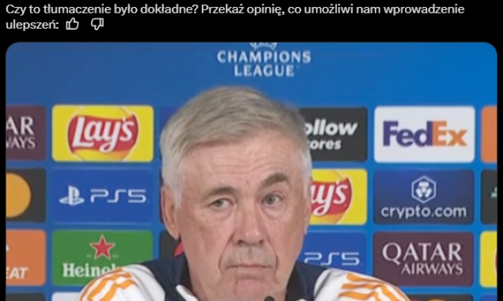 Carlo Ancelotti nt. ZŁOTEJ PIŁKI 2024 xD